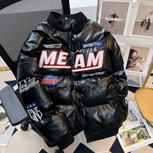 Veste D'hiver Rétro En Coton Pour Homme,Pilote De Rue,Détrempé,Hip Hop,Épais,À Simple Boutonnage,Col Montant
