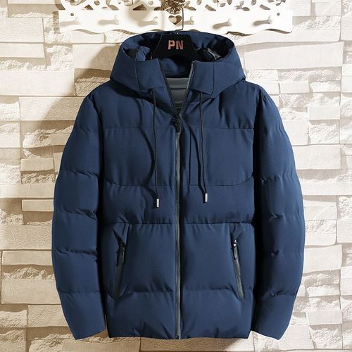 Veste À Capuche Rembourrée En Coton Épaissi Pour Hommes,Coupe-Vent Chaud,Vêtements D'extérieur Décontractés,Grande Taille,Mode Automne,Hiver