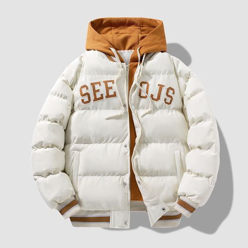 Veste Coupe-Vent À Capuche Pour Hommes,Streetwear Résistant Au Froid,Mode Décontractée,Optique Masculine,Manteau En Coton Thermique,Automne,Hiver,