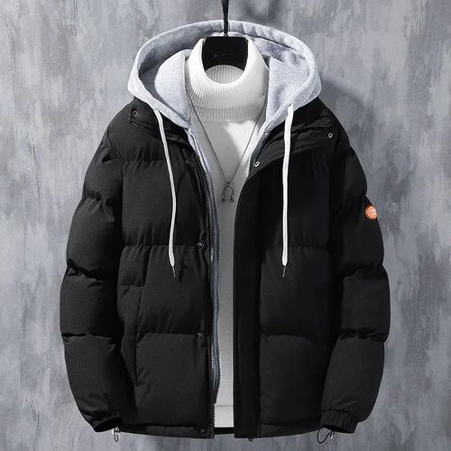 Mlbny-Veste Matelassurera En Coton Pour Homme,Jsilk Iang,Parkas Décontractés,Manteau À Capuche,Deux Pièces,Hiver