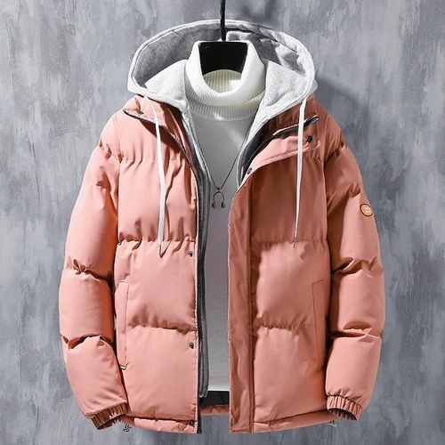 Mlbny-Veste Matelassurera En Coton Pour Homme,Jsilk Iang,Parkas Décontractés,Manteau À Capuche,Deux Pièces,Hiver