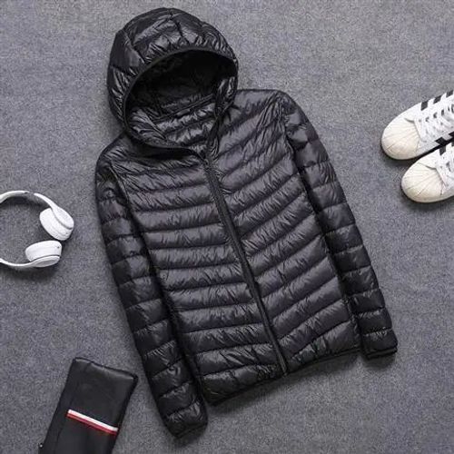 Manteau À Capuche En Duvet De Coton Fin Pour Hommes,Veste En Carillon Courte,Coupe Couvertes,Chaud,Hiver