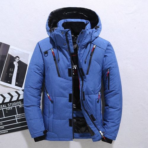 Doudoune Homme-20 Résistant Parkas D'hiver Mâle Blanc Duvet De Canard Veste À Capuche Optique Extérieure Chaud Rembourré Neige Manteau Respzed M-4xl