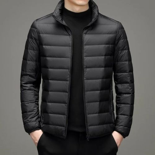Manteau En Coton Doublé De Sourire Fin Pour Hommes,Veste Courte De Style Décontracté,Veste Coréenne,Mode Hivernale Pour Les Hommes Âgés D'âge Moyen