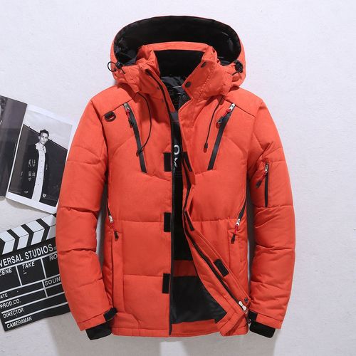 Doudoune Homme-20 Résistant Parkas D'hiver Mâle Blanc Duvet De Canard Veste À Capuche Optique Extérieure Chaud Rembourré Neige Manteau Respzed M-4xl
