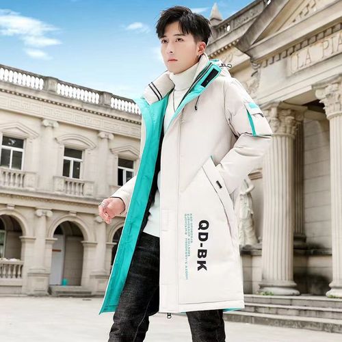 Veste Imprimée Mi-Longue Pour Hommes,Pardessus Épais,Streetwear Chaud,Hip Hop,Automne,Hiver,