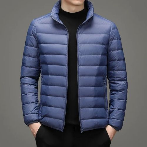 Manteau En Coton Doublé De Sourire Fin Pour Hommes,Veste Courte De Style Décontracté,Veste Coréenne,Mode Hivernale Pour Les Hommes Âgés D'âge Moyen