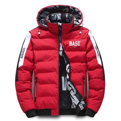 Diting I-Veste Rembourrée Pour Homme,Parka Thermique Épaisse,Coupe-Vent À Capuche,Vêtements D'extérieur Décontractés,À La Mode,Hiver