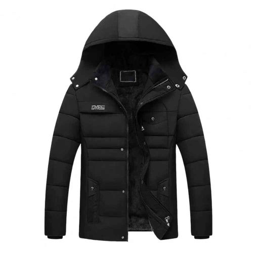 Chimcold Verde-Veste À Capuche Pour Homme,Manteau Thermique Lavable,Solide,Pour L'extérieur,Coupe-Vent,Décontracté,Hiver
