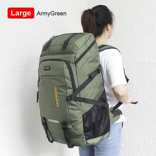 Sac à dos de voyage de grande capacité pour hommes et femmes,sacs à bagages d'extérieur,sac d'ordinateur portable étudiant,sac à dos de camping, - Type Large Armygreen