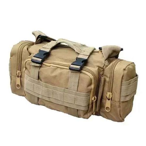 Sac de taille de randonnée en plein air 600D,Oxford étanche,sacs à bandoulière d'escalade,pêche Camping randonnée,sac de poitrine - Type Khaki