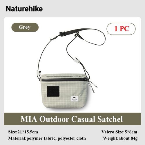 Naturehike Mia 3L cartable décontracté épaule sacoche petit sac randonnée parc sortie bandoulière petit sac - Type White #A