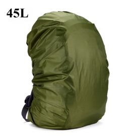 Sac à dos réglable,étanche et anti-poussière,sac de Sport,housse de pluie,Portable,ultraléger,protection des épaules,outils de plein air,randonnée - Type Green-45L