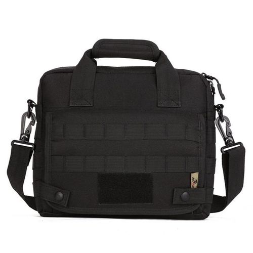 MOLLE Camouflage sac à bandoulière extérieur hommes 10 pouces ordinateur portable tactique sac de messager Ipad 4,5 porte-documents sacs à main femmes XA566WD - Type Black