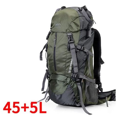 Sac à Dos de Randonnée en Plein Air,Cadre Externe Multifonction,Sac d'Escalade,Sac à Dos de Voyage,Sac de dehors, - Type 50L Green