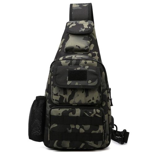 Fanny Usb Sac De Poitrine Camping Sac À Dos Molle Sac Tactique Sacs De Messager Ceinture En Plein Air Chasse Assurée Sac À Bandoulière Pêche Escalade - Type Black Cp