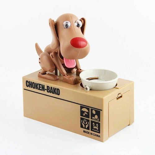 Tirelire Robot électronique en plastique,dessin Animé créatif,chien mignon,boîte de rangement automatique de pièces de monnaie,bureau cadeau pour enfants - Type style 1