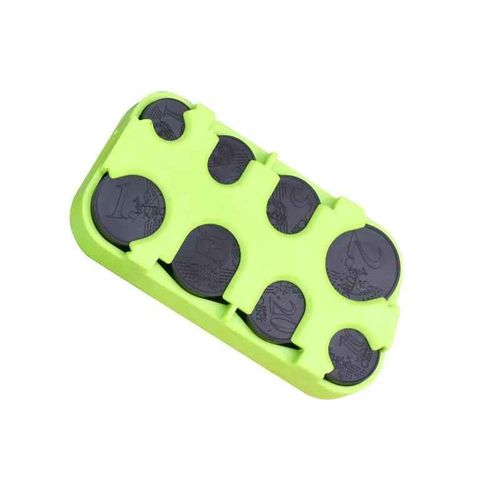 Distributeur de pièces de monnaie européennes,boîtes à monnaie en plastique,portefeuille de Collection,support organisateur de rangement pour Bus,porte-monnaie de voiture - Type Style B-Green #A