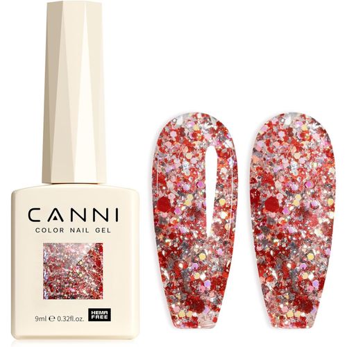 Vernis À Ongles Gel Semi Permanent Pailleté Or Rouge Transparent Glitter Vernis À Ongles Gel Nail Polish Soak Off Vernis Manucure 8084 