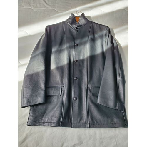 Veste En Cuir Noire Homme