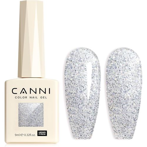 Vernis À Ongles Gel Semi Permanent Pailleté Argent Glitter Vernis À Ongles Gel Nail Polish Soak Off Vernis Manucure 8057 