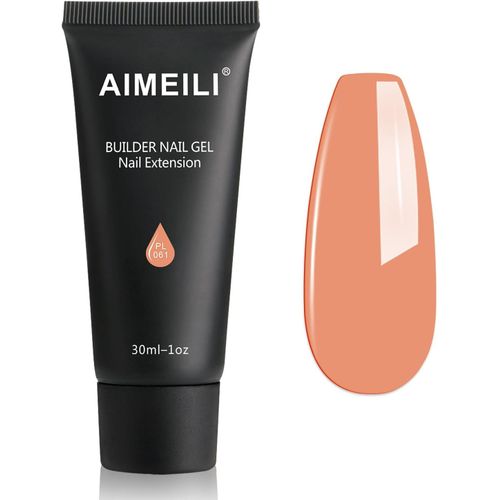 Extention Gel Pour Ongles Jelly Ambre, Builder Construction Gel 30ml Faux Ongles Quick Building Uv Led Vernis Semi Permanent - Abricot 061 