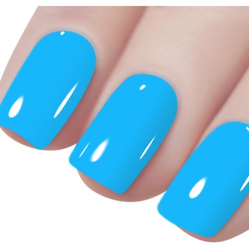 8ml Vernis À Ongles Gel Semi Permanent Couleur Bleu Azur, Vernis Semi Permanent Soak Off Uv Led Gel Polish Nail Art Manucure Salon Diy L241 