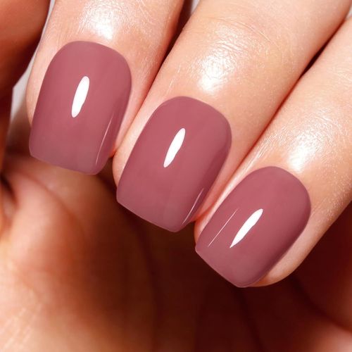 Vernis À Ongles Rouge Nude, Gel Rouge Translucide Uv/Led Vernis À Ongles Pour L'hiver Cadeau De Noël 1pcs 0.5 Fl Oz 