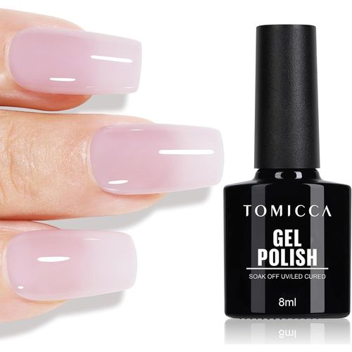 Vernis Semi Permanent Lilas,8ml Vernis Semi Permanent Automne Hiver, Nail Art Soak Off Uv/Led Gel Diy Home 