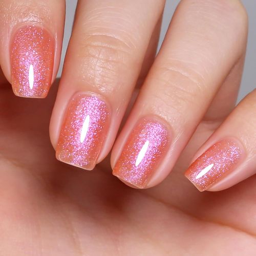 Vernis Semi Permanent Pailleté, Corail Irisé Pailleté Vernis Gel Uv Semi Permanent Gel Nail Polish French Vernis À Ongles Gels Semi Permanents Uv Led Soak Off 10ml 