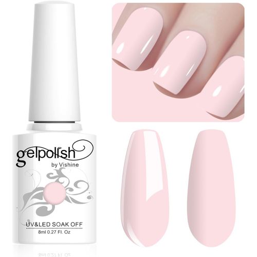 8ml Vernis À Ongles Gel Semi Permanent Couleur Pink, Vernis Semi Permanent Soak Off Uv Led Gel Polish Nail Art Manucure Salon Diy Lm048 