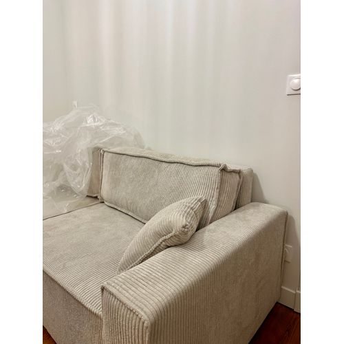 Canapé Velours Beige Neuf De Chez But