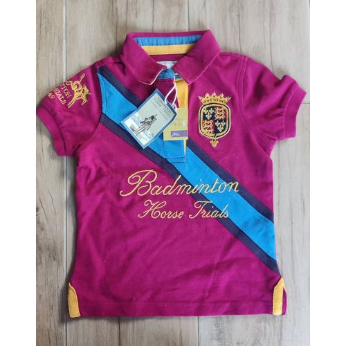 Polo Tom Joules Neuf Avec Étiquettes 6ans Fushia Et Multicouleur
