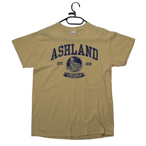 Reconditionné - T-Shirt Gildan Ashland Virginia - Taille M - Homme - Jaune