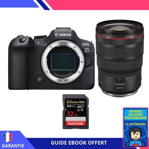 Canon EOS R6 Mark II + RF 24-70mm f/2.8 L IS USM + 1 SanDisk 32GB Extreme PRO UHS-II SDXC 300 MB/s + Ebook ""Devenez Un Super Photographe"" - Appareil Photo Canon