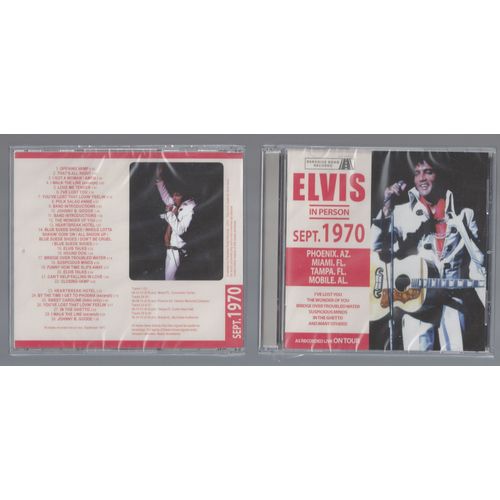 Elvis Presley In Person September 1970 Miami Florida 12/09/1970 E.S 29 Tracks Livret Disc Original Superbe Audience Recording Edition Limitée 500 Ex Sortie 2021 Neuf Boitier Cristal Scellé Ultra Rare