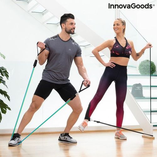 Set De Bandes De Résistance Avec Accessoires Et Guide D?Entraînement Tribainer Innovagoods Tribainer (Pack De 3) (Recondition