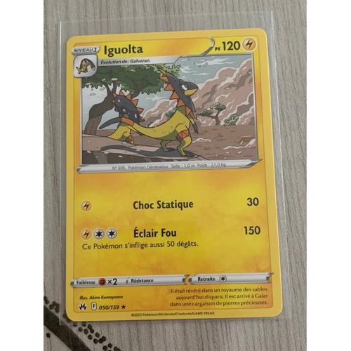 Carte Pokémon Iguolta-050/159-Eb 12,5-Zenith Suprême