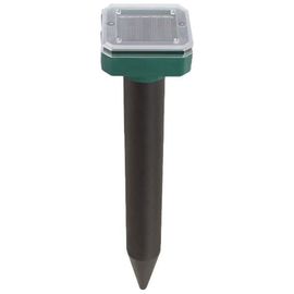 Répulsif Souris Anti Taupe Lampe Solaire Extérieur, 2 En 1 Anti Rongeur Mulot Souris Rat Taupe Ultrason Et Vibration Plus Lumière Jardin Solaire Piquet Au Sol Couleur