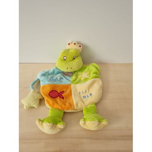 Doudou Grenouille Verte A La Mer Doudou Et Compagnie
