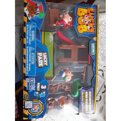Lucky Bob Mini Playset Street Découvrez Les 3 Figurines Et 3 Cartes Lucky Bob Dans Le Parc Interactif Jouet Et Cadeau Pour Enfants 3 Ans