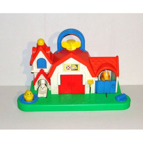 Ferme Ancienne Fisher Price 1987 Jouet D'éveil D'activités Manuelle