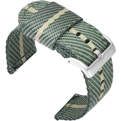 Kal-18mm Bracelets De Remplacement En Nylon Facilement Interchangeables Pour Montre Compatible Avec Fossil Q, Michael Kors Runway, C2 Rose Gold; Withings/Nokia Activité Pop, Steel, Steel Hr 36mm