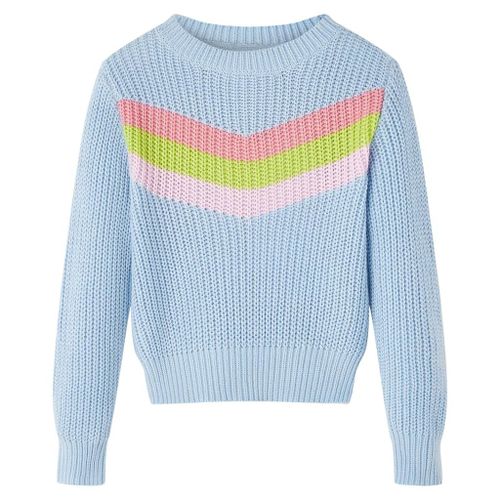 Pull-Over Tricoté Pour Enfants Bleu 104