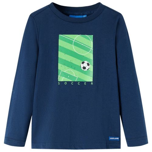 T-Shirt Enfants À Manches Longues Imprimé Terrain De Football 128