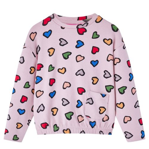 Sweatshirt Pour Enfants Imprimé C¿Ur Rose 128