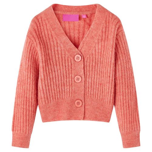 Cardigan Tricoté Pour Enfants Rose Moyen 116