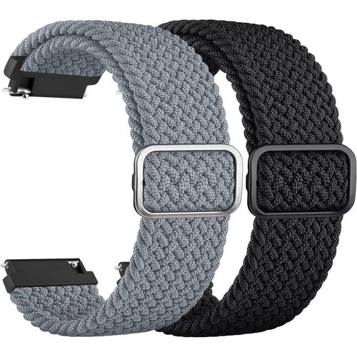 Kal-Bracelet De Montre 20 Mm 22 Mm Pour Homme Et Femme - Bracelet De Rechange En Nylon Tressé - 22 Mm Et 20 Mm