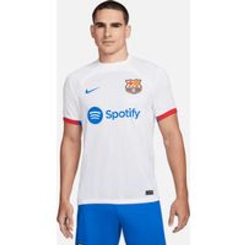 Maillot De Football Nike Dri-Fit Fc Barcelone 2023/24 Stadium Extérieur Pour Homme - Blanc