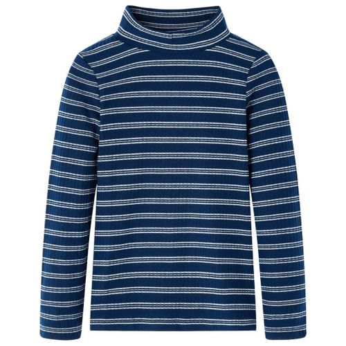 T-Shirt Enfants À Manches Longues Rayures Bleu Marine 104